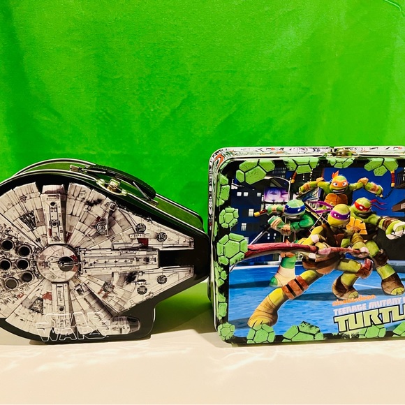 Star Wars Millennium Falcon and TMNT Lunchboxes - Picture 2 of 2